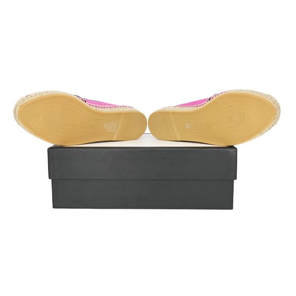 Women's Gucci Leather -Trimmed Vintage Logo Print - Picture 10 of 11